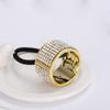 Holders High Elasticity Pearl Ponytail Holder Crystal Gum Hairband Buckle Cuffs Hair Ring Headwear