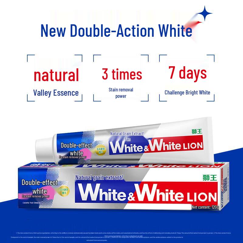 Lion White&White Fruit Whitening Toothpaste