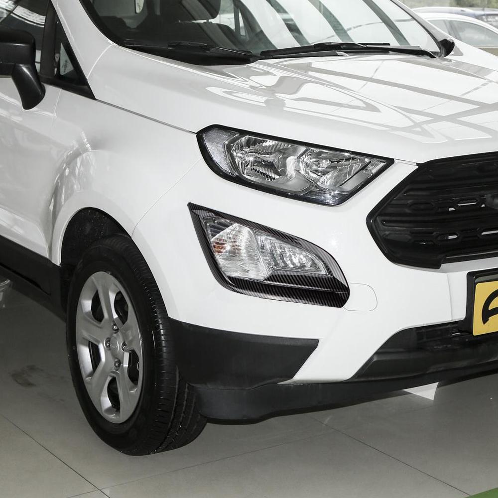 For Ford Ecosport 2018 2019 2020 2025 Front Fog Light Frame Trim 2Pcs Fog Lamp Cover Decoration Sticker Interior Accessories