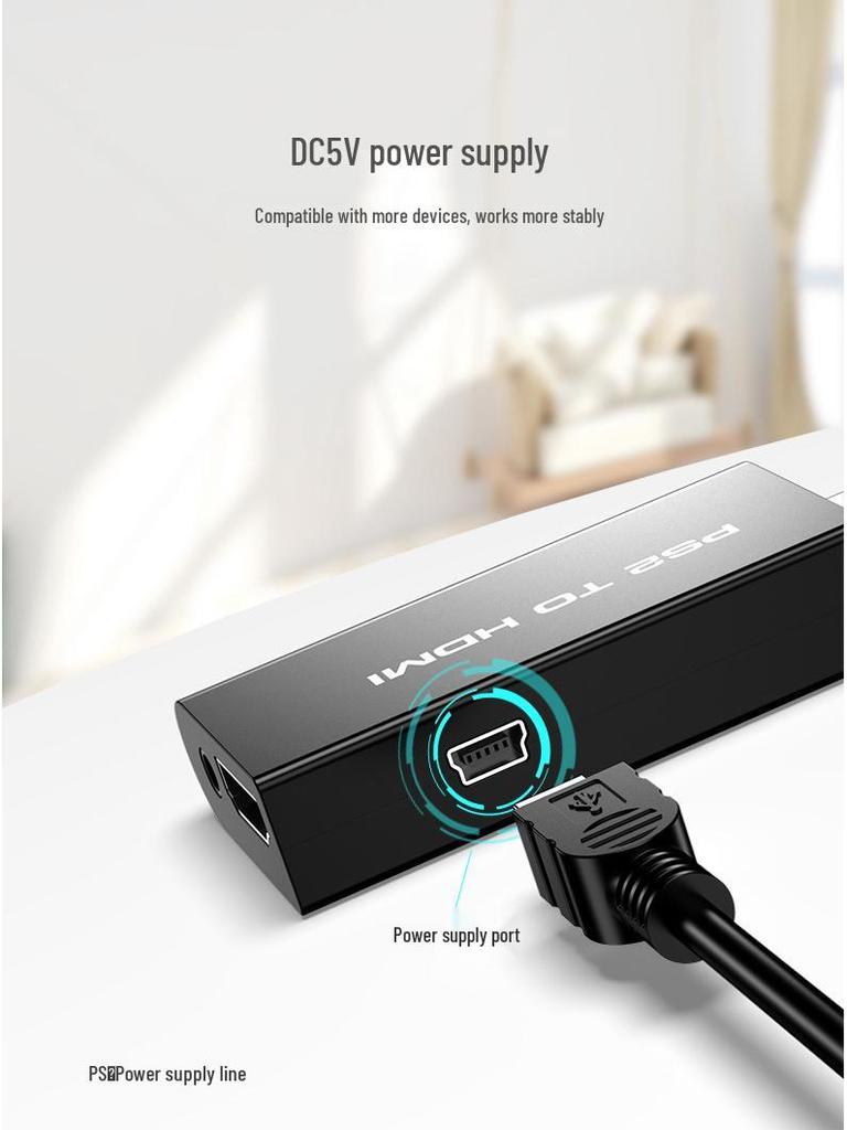 PS2 to HDMI Video Adapter for Game Console