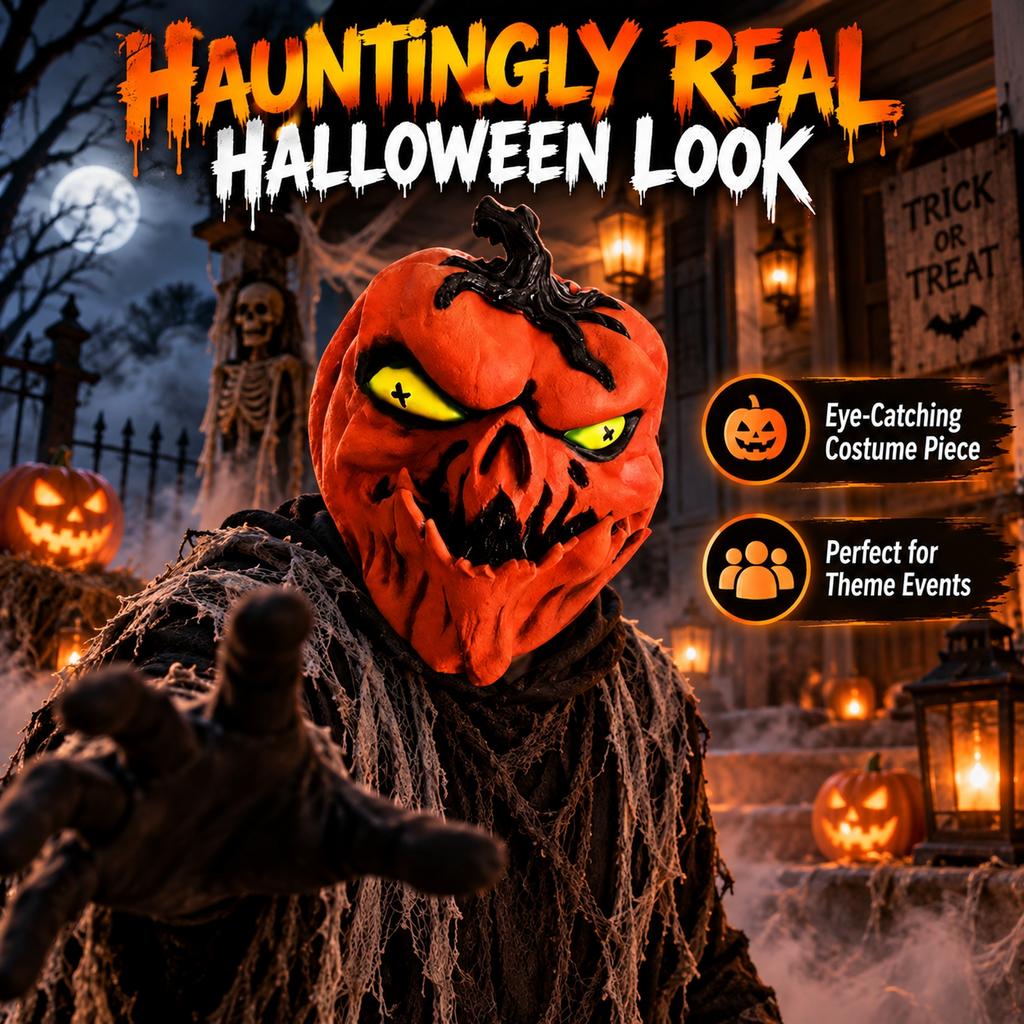 Zucche di Halloween Spaventose per Feste in Costume