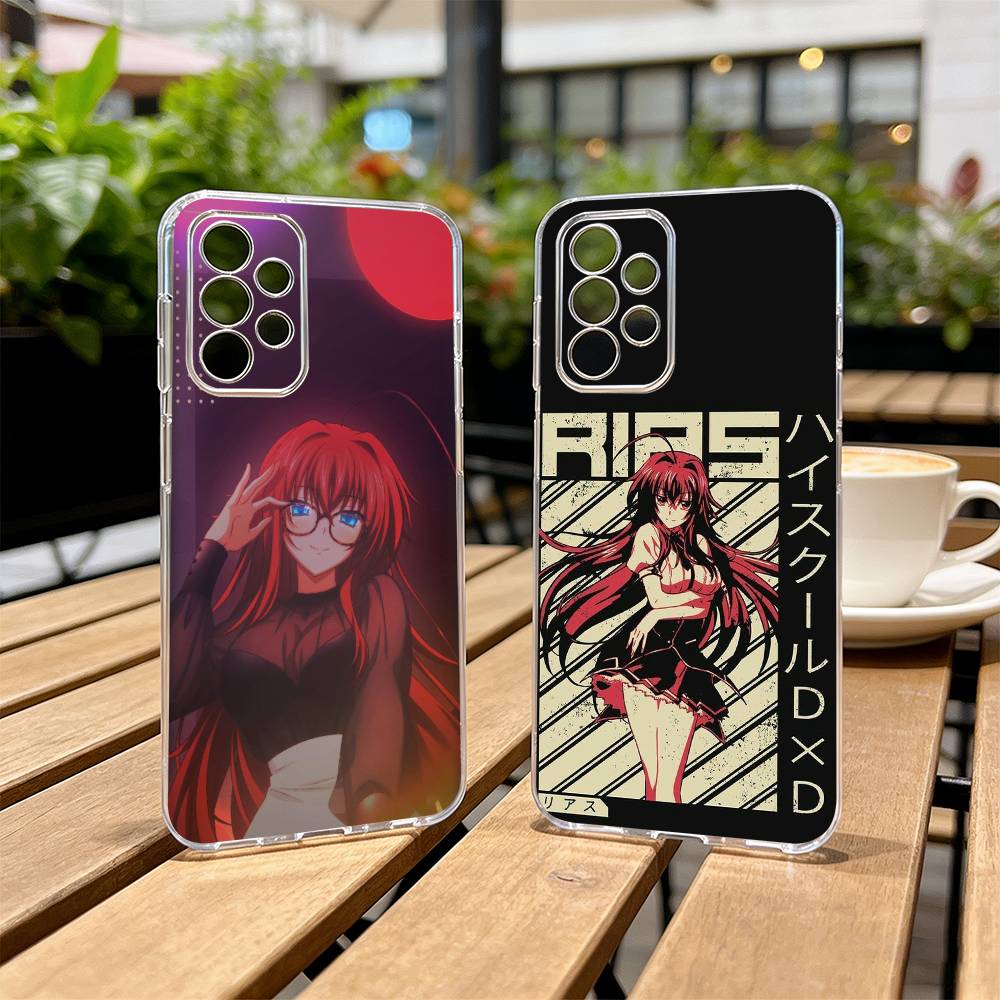 High School DxD R-Rias Gremory Phone Case For Samsung S25,S24,S21,S22,S23,S30,Ultra,S20,Plus,Fe Transparent Cover