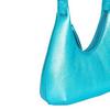 By Far Baby Amber Metallic Effect Hardware Zipper Closure Leather Underarm Bag Women Handbags Blue 22FWBASAQAMEGSMA