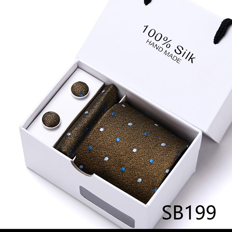 New Men'S Tie Set Gift Box 5-Piece Set Group Tie Business Dress Tie