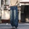 JYL Mens Jeans Autumn Winter New Straight Washed Vintage Clay Color Slim Denim Pants