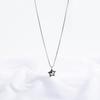 Long Style Star Sweater Chain Japanese Korean Minimalist Fashion Stainless Steel 3D Embossed Star Pendant Necklace Women Ladies