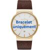 Bracelet Cuir Marron ANCHER SKW6142 AtelierNet Men's Quartz Watch SKW6195