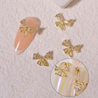 Nail Rhinestones Bow-tie Heart Bear Manicure Alloy 3D Nail Manicure Craft Ornaments