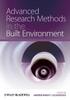The Advanced Research Methods In the Built Environment Book