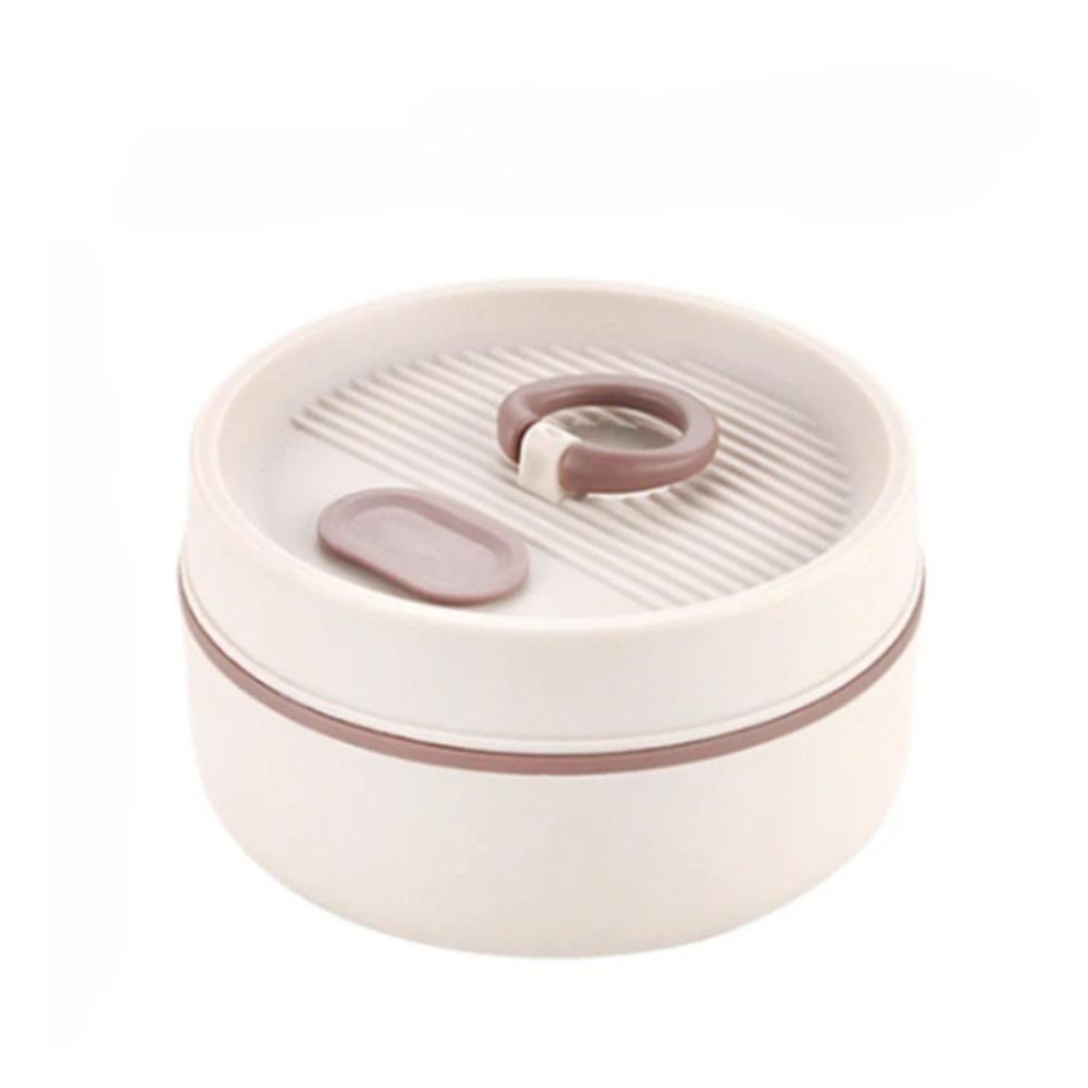 1Pcs Portable Lunch Box Stackable Leakproof Container Microwave Heating Round Shape Food Container For Office School