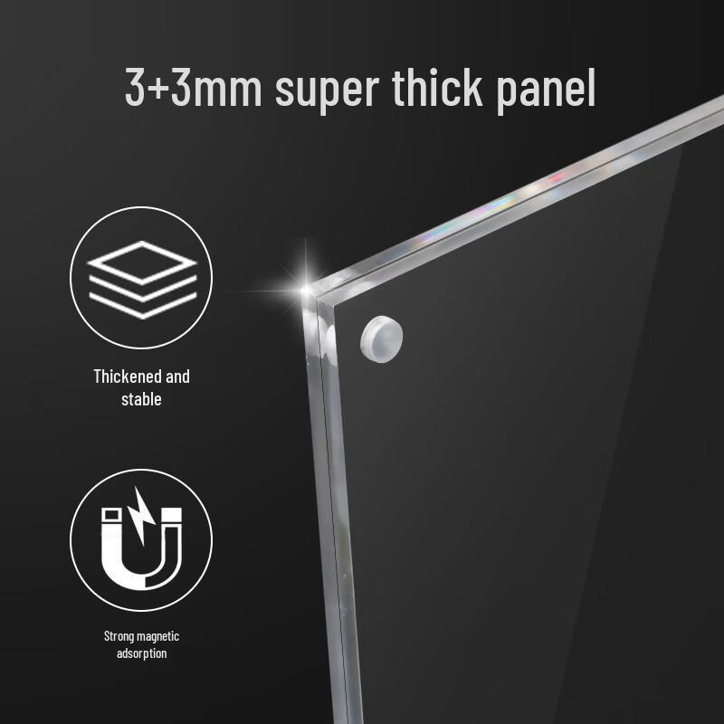 Acrylic Magnetic L-Shape Sign Holder