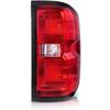 MOCW Right Tail Light Compatible with 2014-2018 Chevrolet Silverado 1500 2500 HD 3500HD, GMC Sierra 3500 HD Taillight Brake Lamps Halogen Bulb and