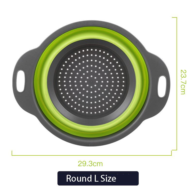 Over The Sink Colander Collapsible Chopping Board Storage Bucket Kitchen Washing Basket Vegetable Fruit Colanders Strainers New Kitchen Essentials