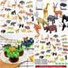 Animal Set 53 Pieces Of Wild Animals Ocean Insects Farm Dinosaurs Simulation Small Animal Models For Children Characters)