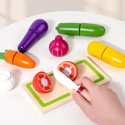 Cutting Fruits Toys Educational Playset Color Recognition Kitchen Accessories Pretend Play Foods for