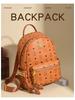 Retro Western Commuter Backpack for Women with Bear Print - Stylish, Lightweight & Versatile for Work or School