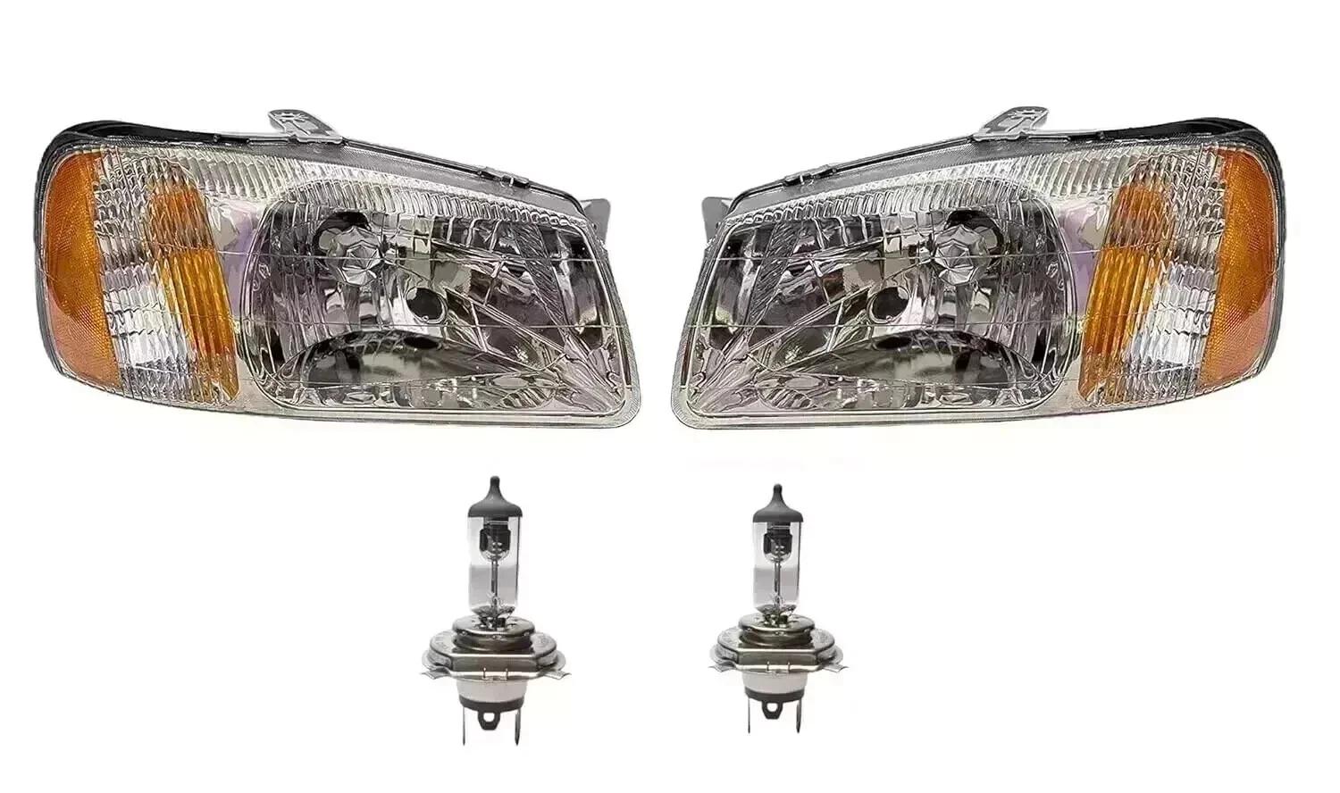 

Headlight Assembly For Hyundai Accent With Bulb H4 Type 2 (Both Sides) 1999-2012