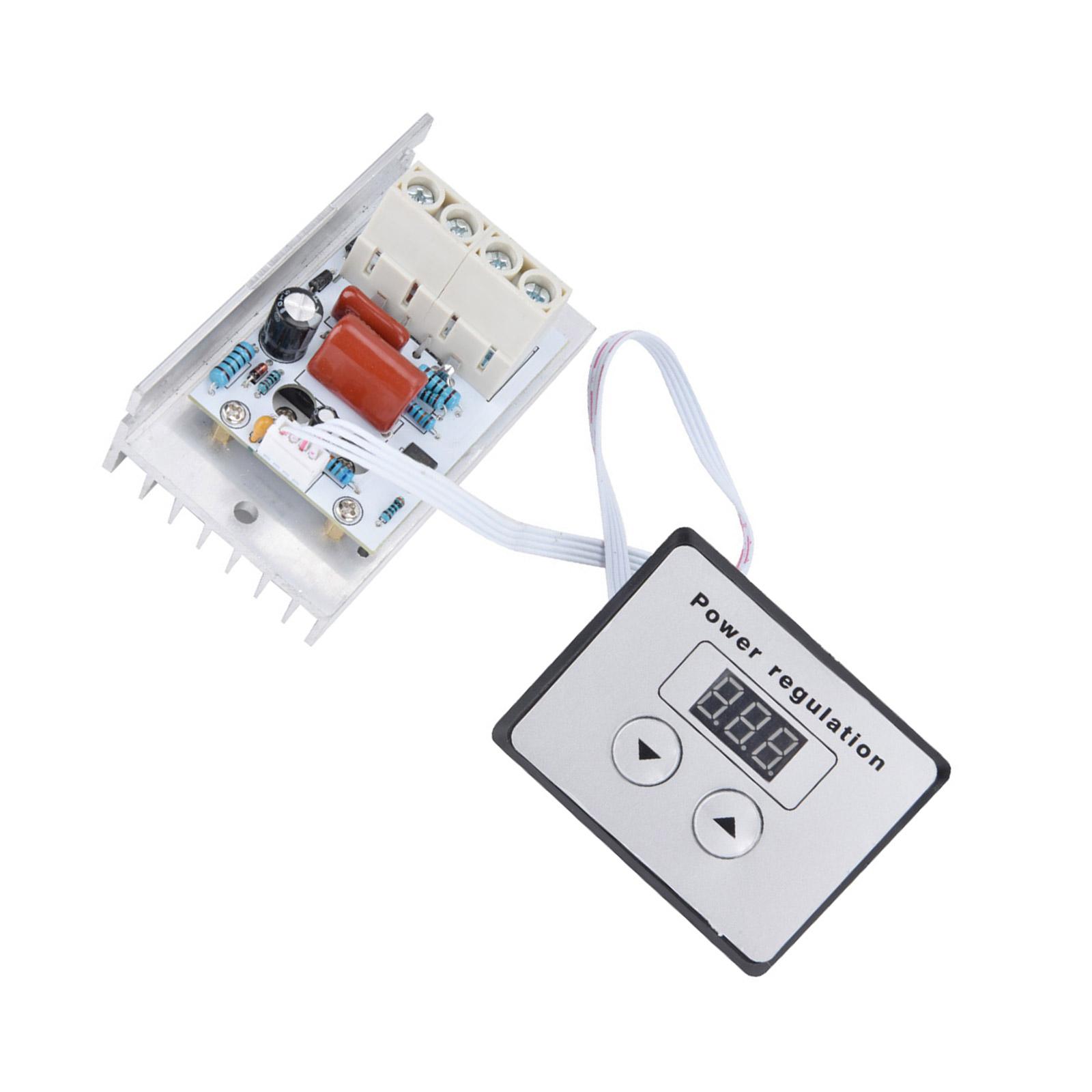 

AC220V 80A 10000W SCR Voltage Regulator Speed Control Dimmer Thermostat Heat Dissipation for Motor Speed Controlling 1