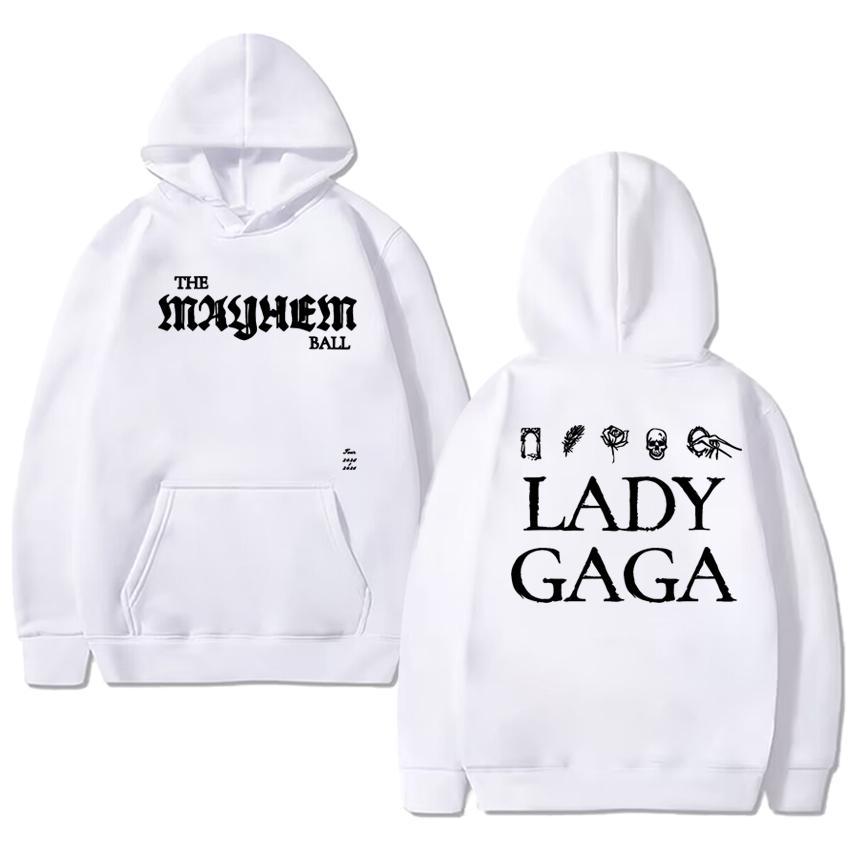2025 New in Lady Gaga The MAYHEM Album Graphics printed Sweatshirt Autumn Winter Unisex vintage Hoodie Men women Fleece pullover