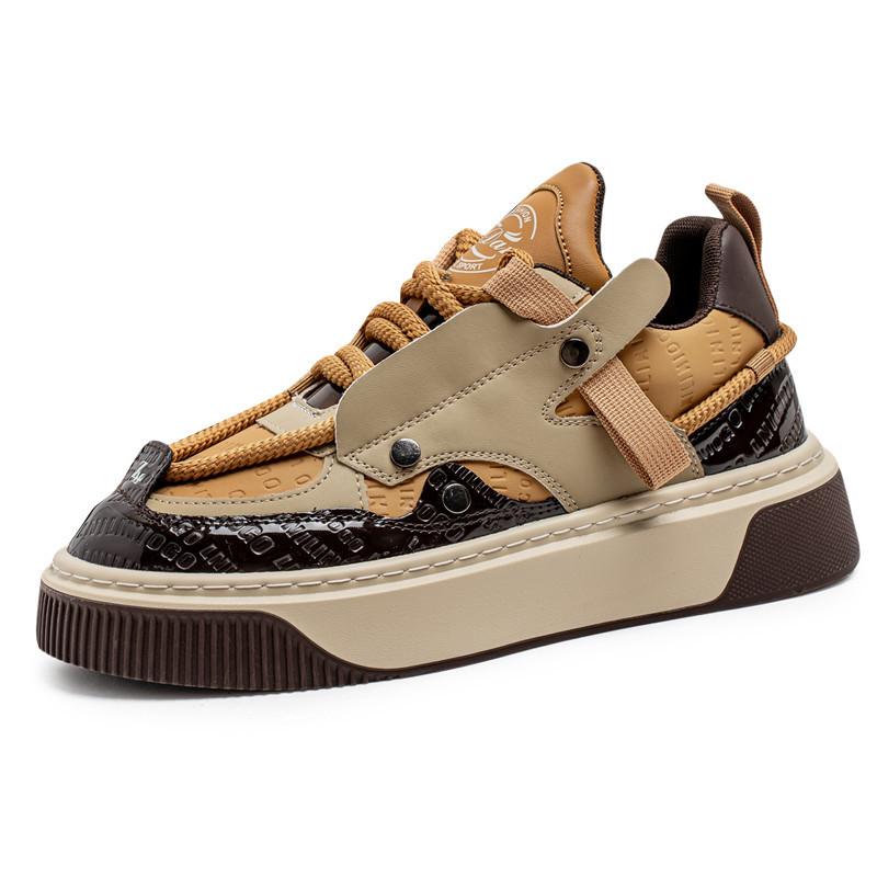 

Board shoes men s new spring and autumn contrasting colors casual sports bread summer low-top youth platform sports trendy shoes 39