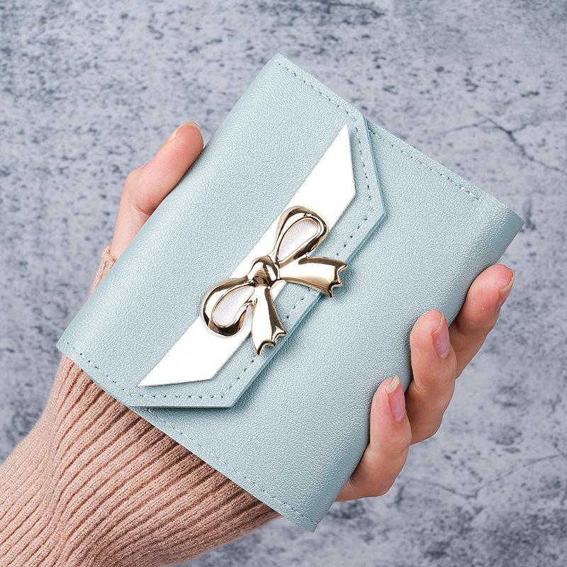 Women's Bag Bow Short Women's Wallet Mini Portable Small Bag