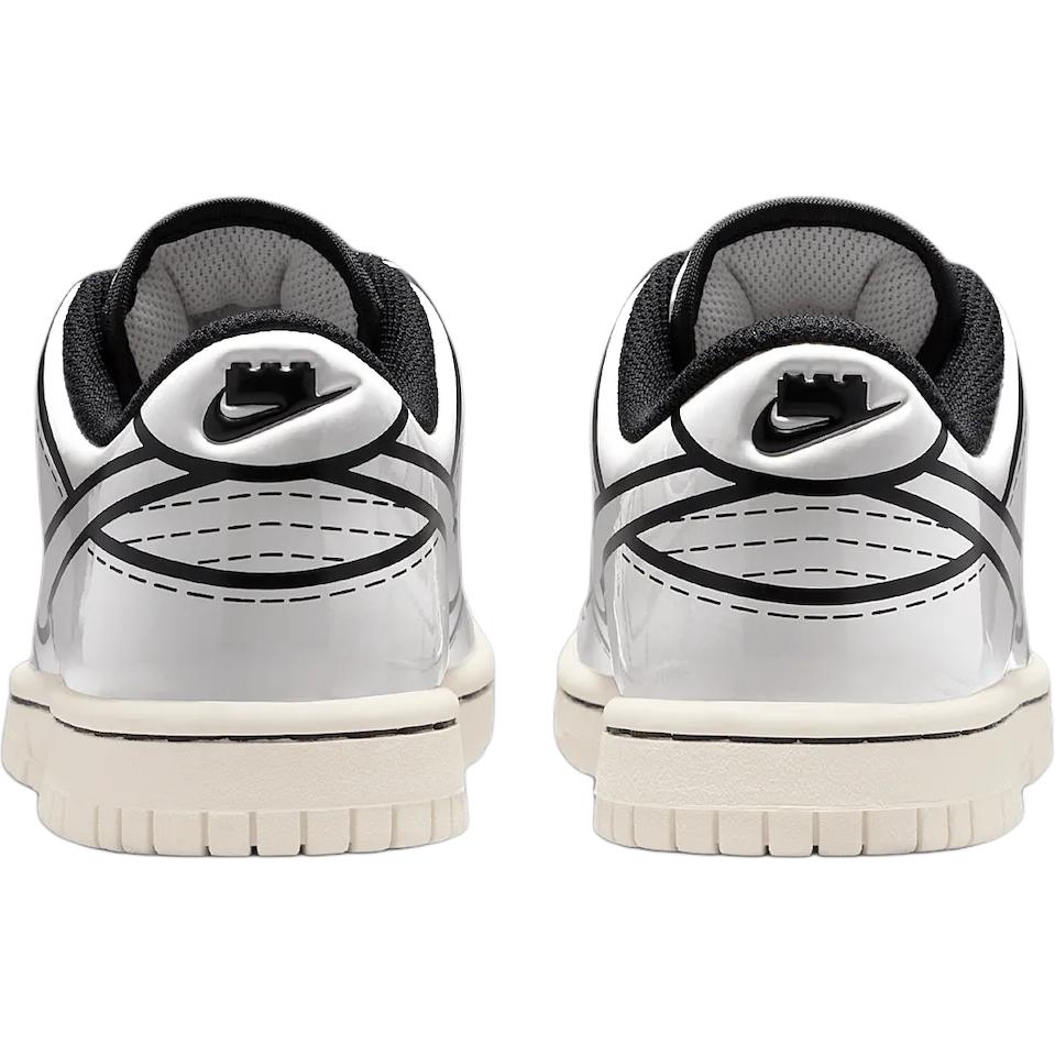Nike LEGO x Dunk Low GS Sail Barnesko Krem Svart Rush-Rød IF2117-100
