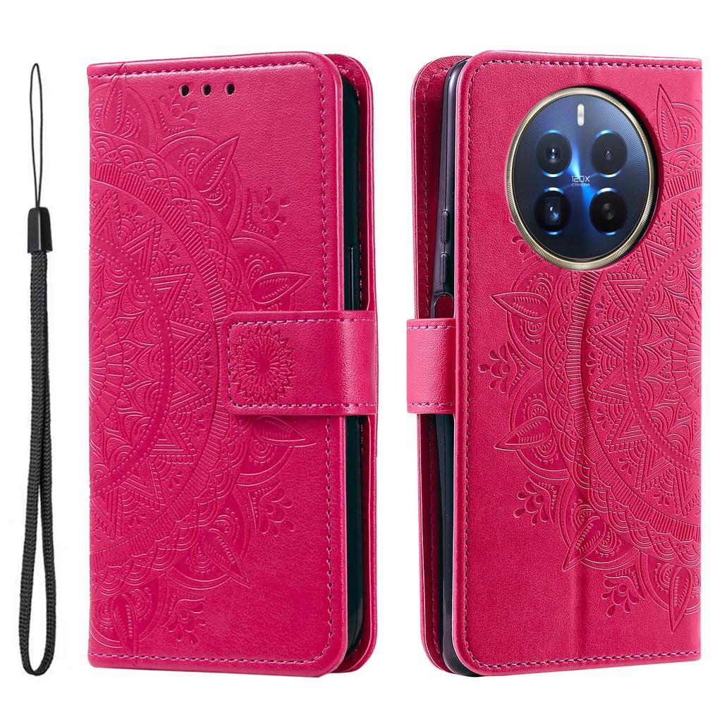 For Realme 12 Pro 5G/12 Pro+ 5G Case Imprinted Full Protection Leather Wallet Phone Cover with Strap