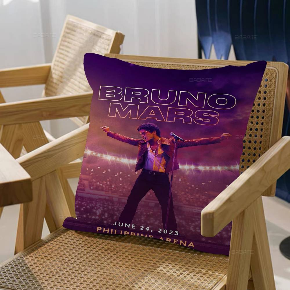 Copricuscino Cantante Bruno Mars Pollici Arredamento Rustico Copricuscini Decorativi per Divano