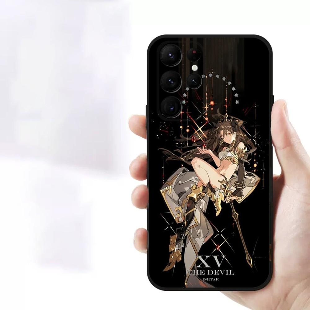 

Fate-Grand-S Order Anime Phone Case For Samsung S23,23,22,30,21,10,9,Note20 Ultra,Lite,Ultra,5G,Plus,FE,Black Soft Case Samsung S10e