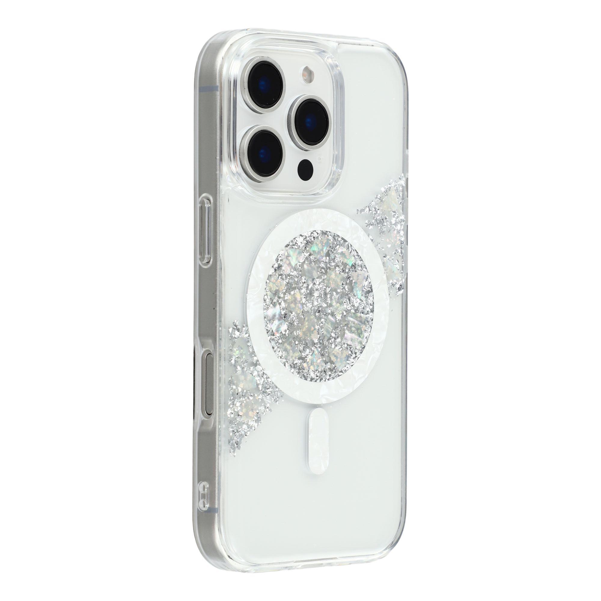 JAUCASE For iPhone 16 Pro Magnetic Case Shell Epoxy Design TPU + PC Phone Back Cover A