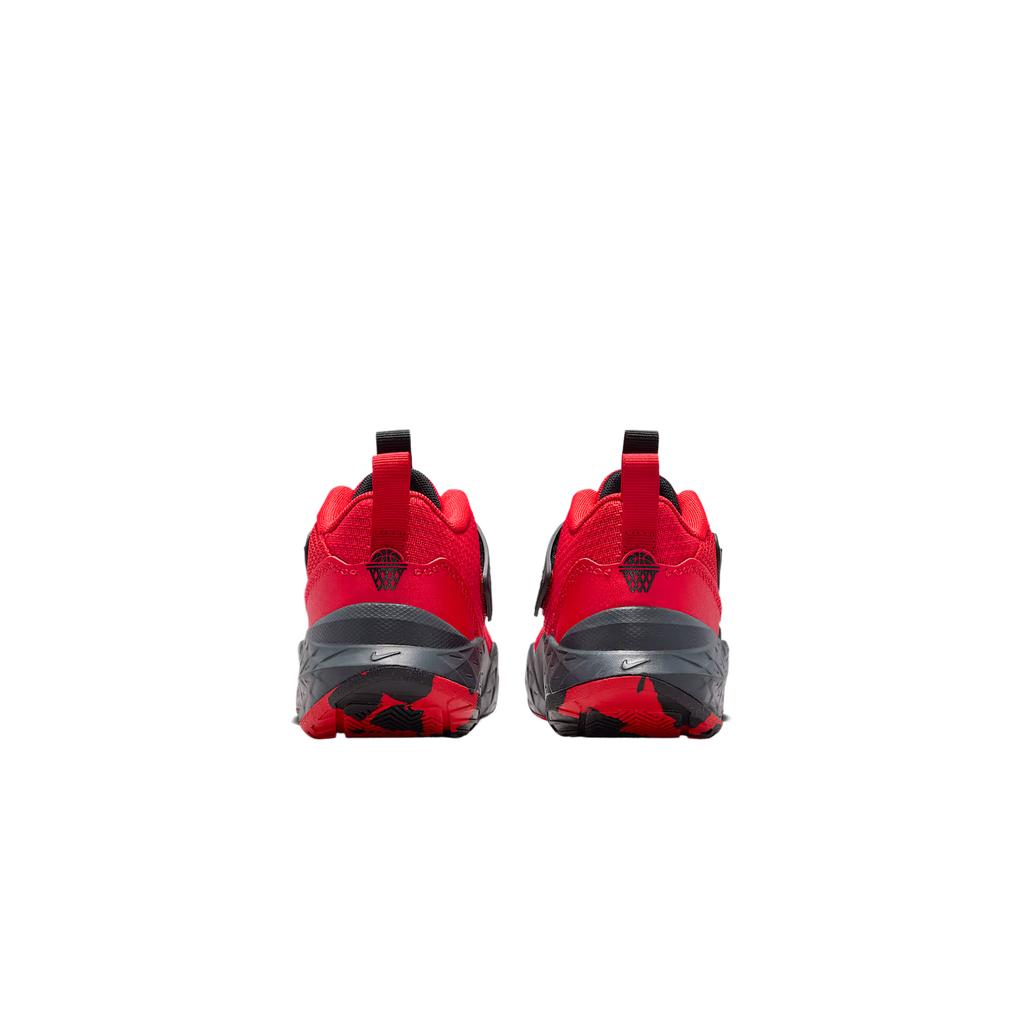 Nike Team Hustle D 12 Mesh Children's Basketball Shoes University Red HF6280-602