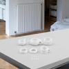 Energy Efficient Radiator Valves Adapter Easy Installation Plastic Texture for Home Office and Commercial Heating Systems