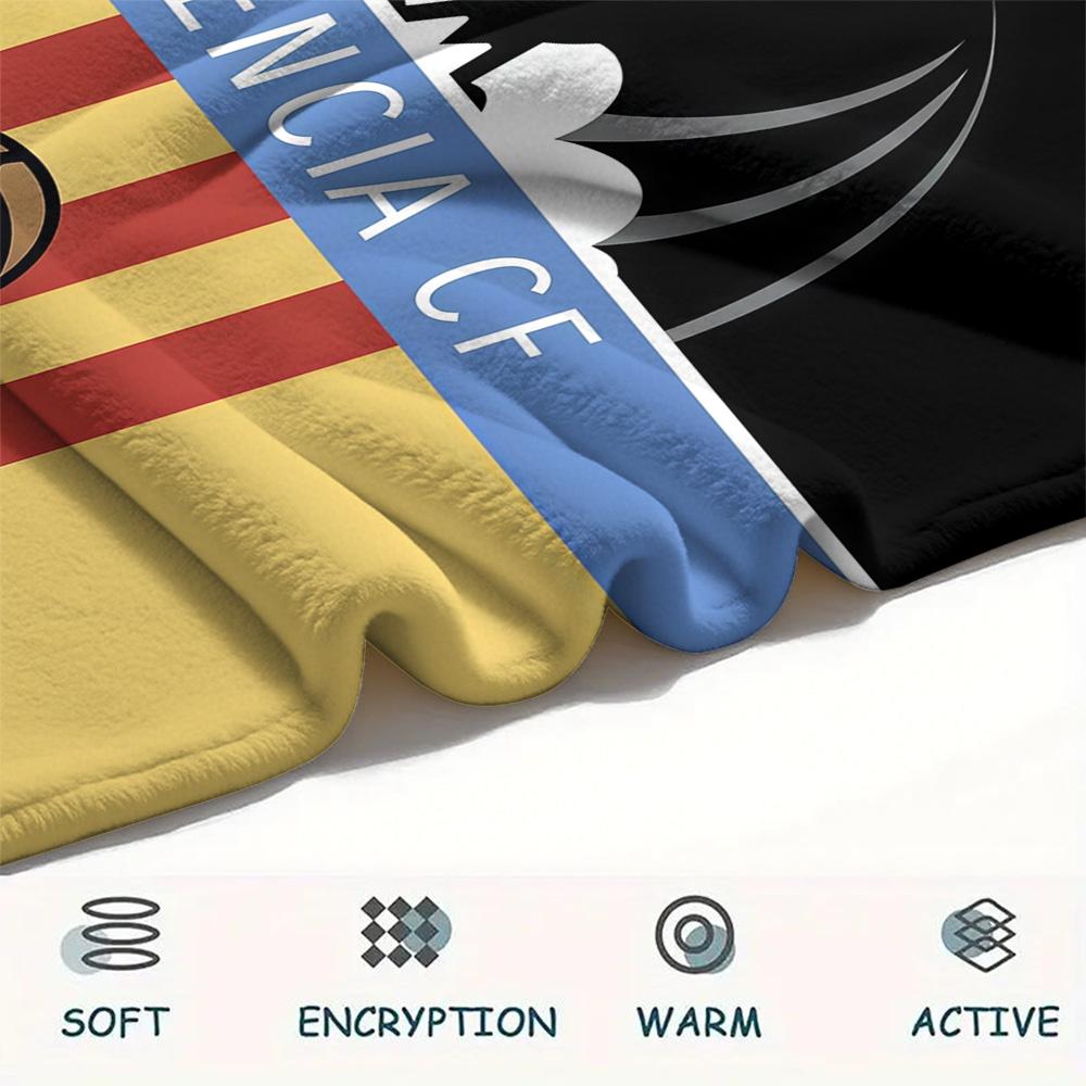 Valencia CF Flannel Blanket, High quality Comfortable for All Seasons, Home Decor, Warmth and Comfort