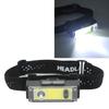 Induction COB Headlight XPE COB Headlamp Fixed Focusing Waterproof TYPE C Fast Charging Headlight with LED Indicator