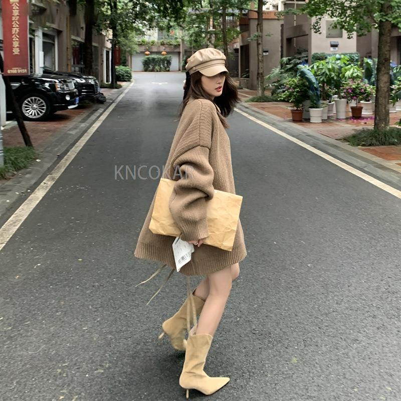 Women's stiletto heel 2025 pointed toe middle boot western cowboy boots fall/winter frosted high-heeled knight boots Thin legs