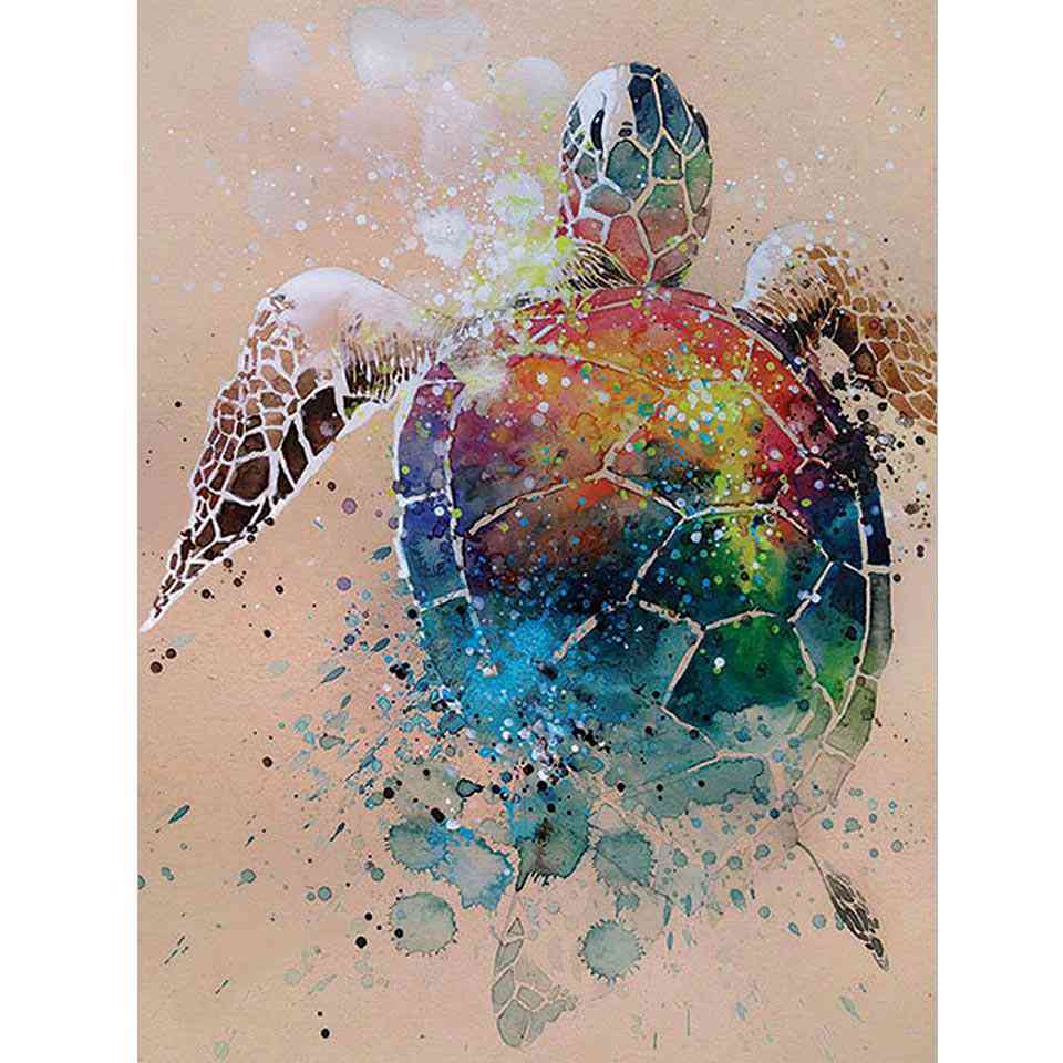 

Full Drill 5D DIY Морская черепаха Алмазная живопись Мозаика Произведение искусства Алмазная вышивка Подарок или украшение койка Детские хобби