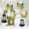 Frog Statue Resin Animal Ornament Luminous Sculpture Outdoor Decoration Original Functional