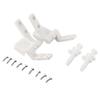 Durability Plastic White Easy Install Nuts Overtighten Package Content