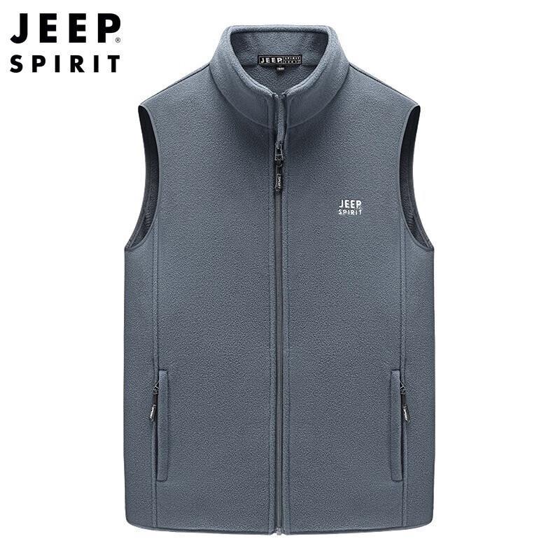 

JEEP SPIRIT Men s Stand-Collar Fleece Vest 2XL