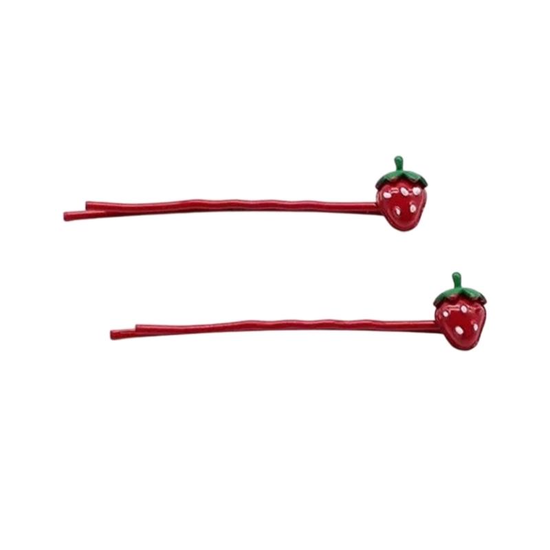 

Versatile Wear Fruit Pattern Hair Clips Sturdy Material Barrettes Hair Adornment For School Event Casual Outfits