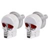 2pcs Skull Head Screws Motorcycle License Plate Frame Modification Bolt Screw Car Motorcycle Metal Fastener Bolt Cap Accessories