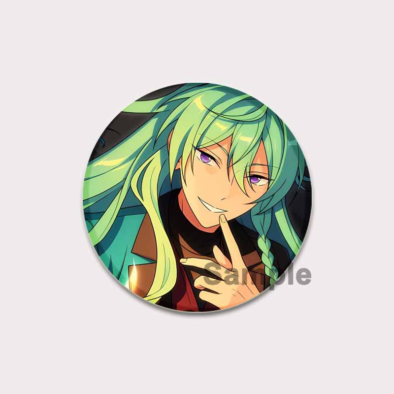 32/44/58mm Anime Ensemble Stars Pin Cartoon Figure Wataru Hibiki Brooch Creative Cute Art Badge for Backpack Decor Fans Collection Gifts