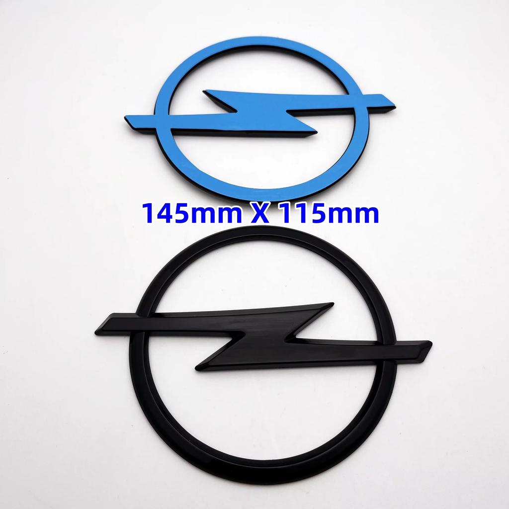1 Pezzo 3D Alta Qualità Opel Argento/Nero Adesivi Auto Logo Anteriore Posteriore Griglia Anteriore Paraurti Posteriore Adesivo Emblema Baule Accessori Auto