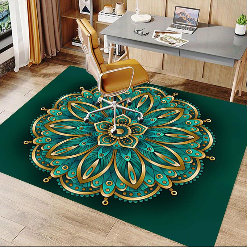 1PC Mandala Pattern Extra Large Non Slip Floor carpet, Office, family, Studio   Large Area Rug Indoor Rugs, Bold Statement Piece