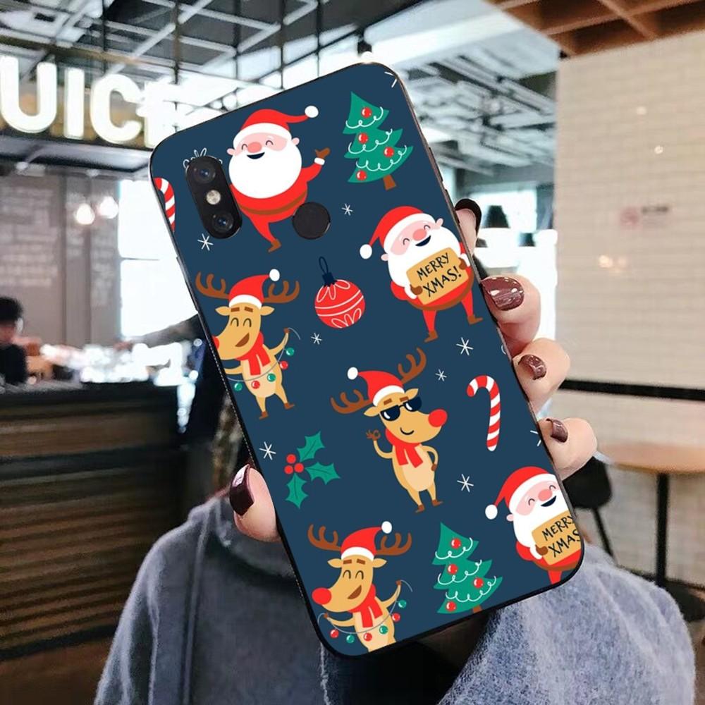 

Christmas Cartoon New Year Phone Case For Xiaomi Mi 5X 8 9 10 11 12 lite pro 10T PocoX3pro PocoM3 Note 10 pro lite Xiaomi Mi 8 Lite