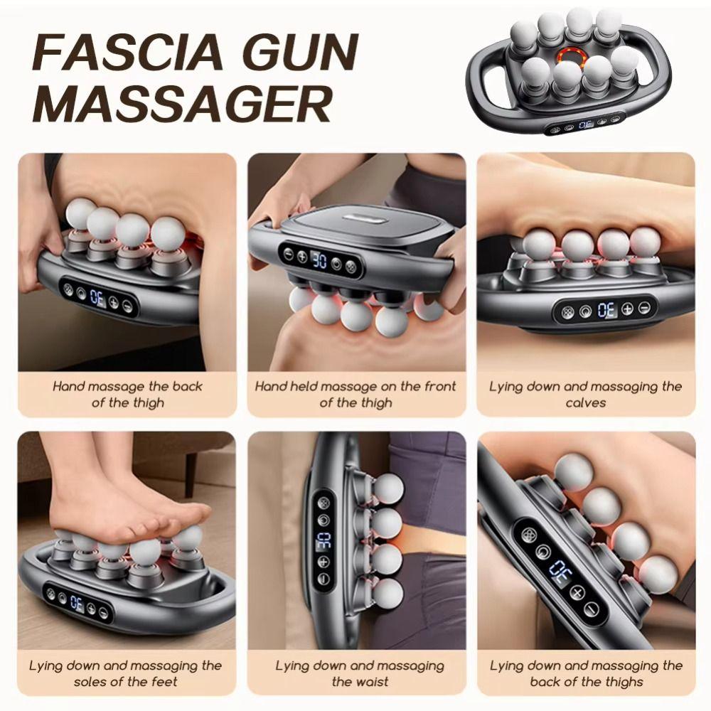 8/12/16-Head Body Massage Machine Electric Neck Shoulder Masajeador  for Muscle Relaxation