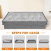 1PC Flatware Utensil Storage Case 43*29*8cm Kitchenware Storage Box, Silverware Storage Box With Removable Lid Kitchen Parts