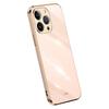 XINLI For iPhone 15 Pro Max Electroplating Gold Edge Cover Anti-drop TPU Phone Case