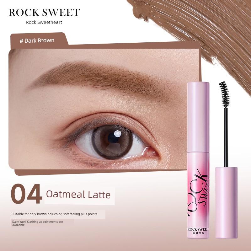 Rock Sweetheart Velvet Mist Eyebrow Cream Pink Brown Light Color Waterproof Long Lasting Fadeless Quick-Drying Eyebrow Cream Nature Not Smudge