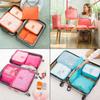 6Pcs/Set Foldable Travel Storage Bag Set Space Saving Outdoor Packing Organizer  Outdoor